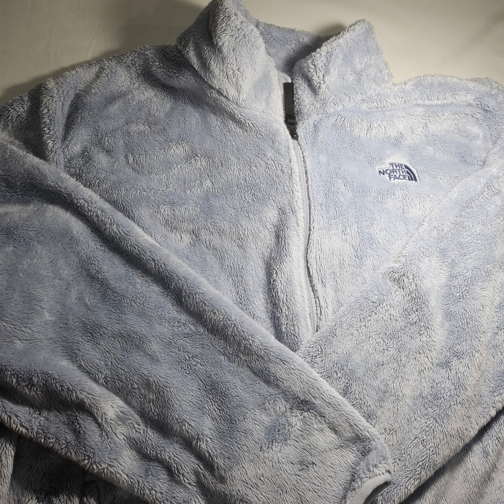 The North Face Osito Full Zip Fleece Jacket Light Blue Womens 3X Circular Design